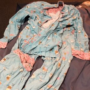 Munki Munki Coffee and Donut Pajama Set